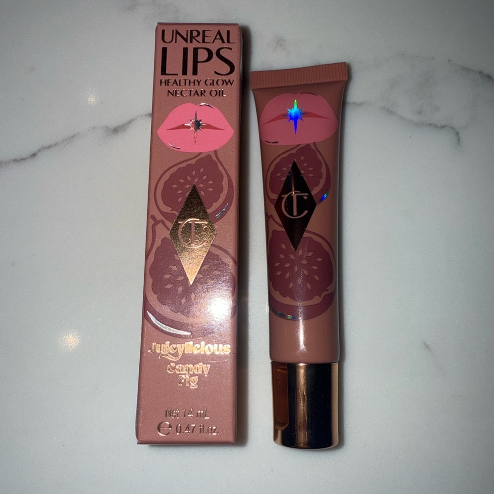 New Charlotte Tilbury Unreal Lips Nectar Oil - Candy Fig